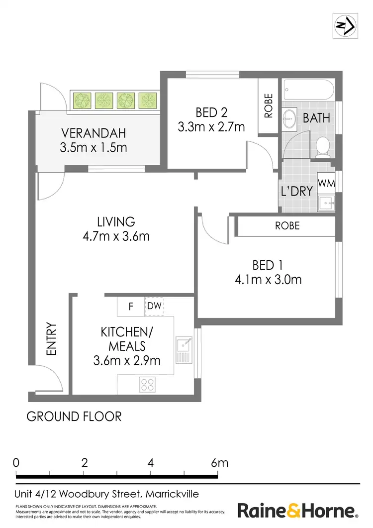 Floorplan of Homely apartment listing, 4/12-14 Woodbury Street, Marrickville NSW 2204