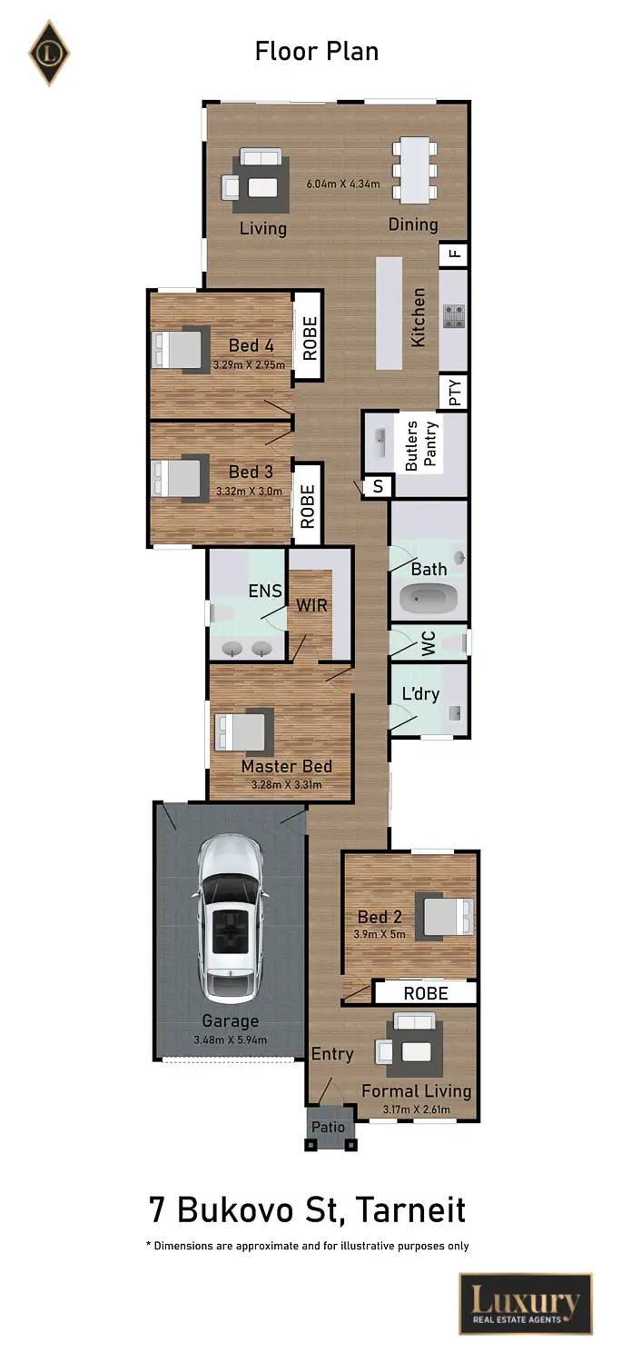 Floorplan of Homely house listing, 7 Bukovo Street, Tarneit VIC 3029