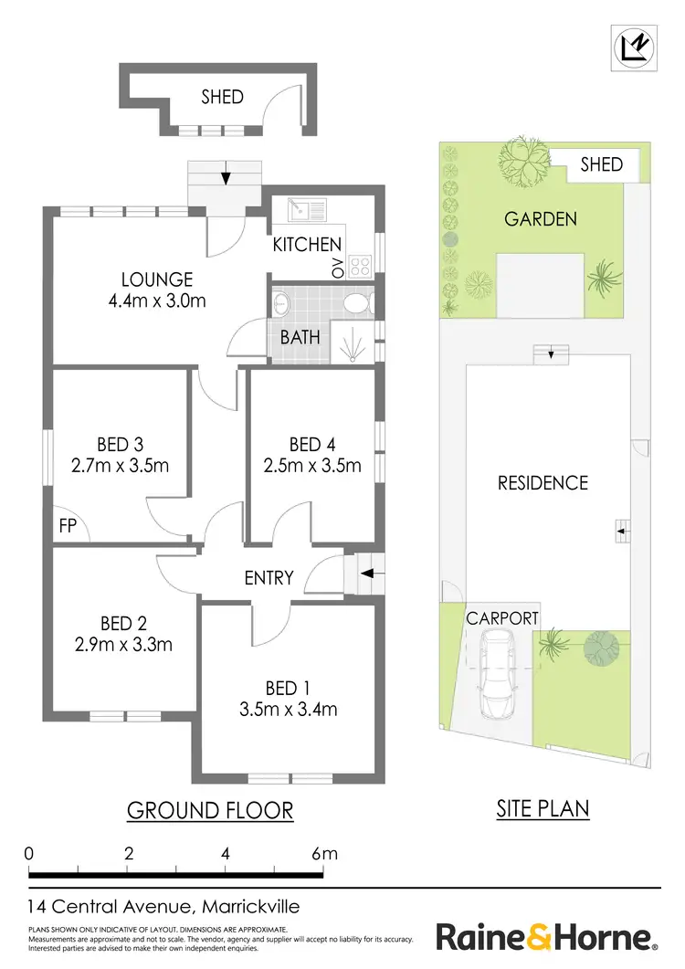 Floorplan of Homely house listing, 14 Central Avenue, Marrickville NSW 2204