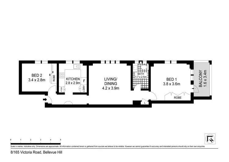 Floorplan of Homely apartment listing, 8/165 Victoria Road, Bellevue Hill NSW 2023
