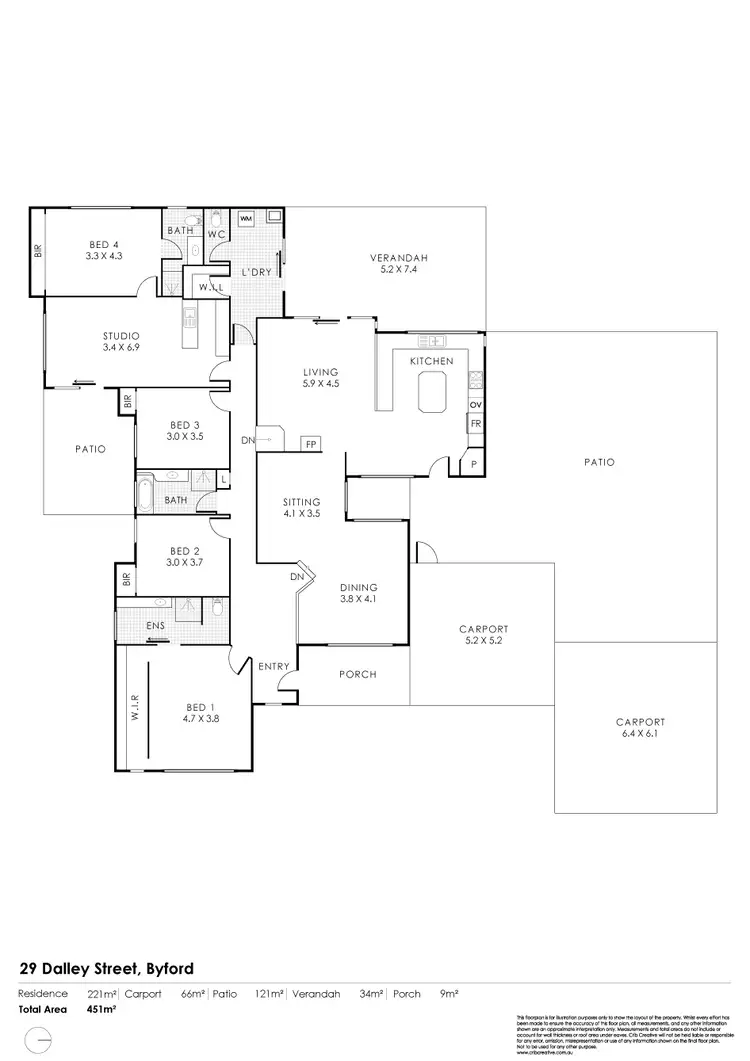 Floorplan of Homely house listing, 29 Dalley Street, Byford WA 6122