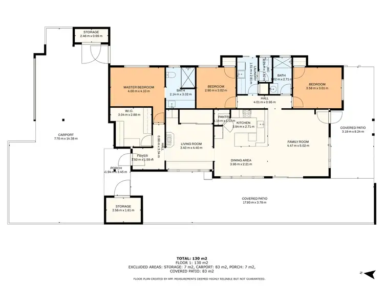 Floorplan of Homely house listing, 14 Arno Lane, Success WA 6164