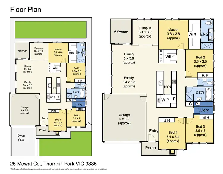 Floorplan of Homely house listing, 25 Mewat Circuit, Thornhill Park VIC 3335