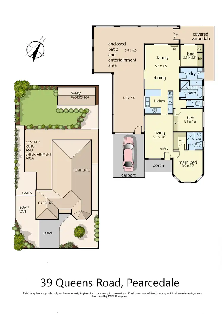 Floorplan of Homely house listing, 39 Queens Road, Pearcedale VIC 3912