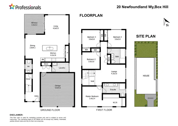 Floorplan of Homely house listing, 20 Newfoundland Way, Box Hill NSW 2765