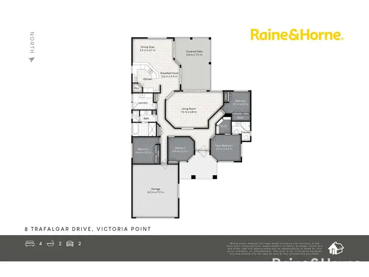 Floorplan of Homely house listing, 8 Trafalgar Drive, Victoria Point QLD 4165