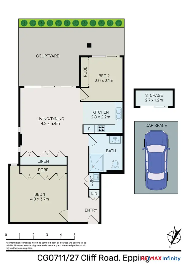 Floorplan of Homely apartment listing, CG07/11-27 Cliff Road, Epping NSW 2121