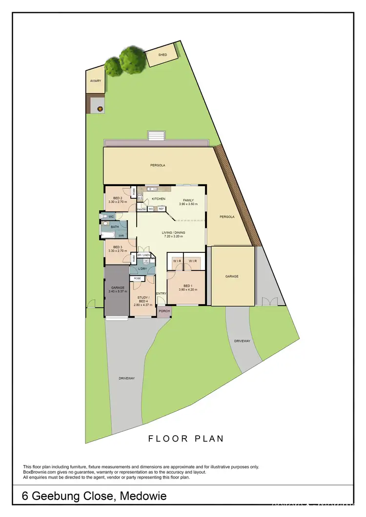 Floorplan of Homely house listing, 6 Geebung Close, Medowie NSW 2318