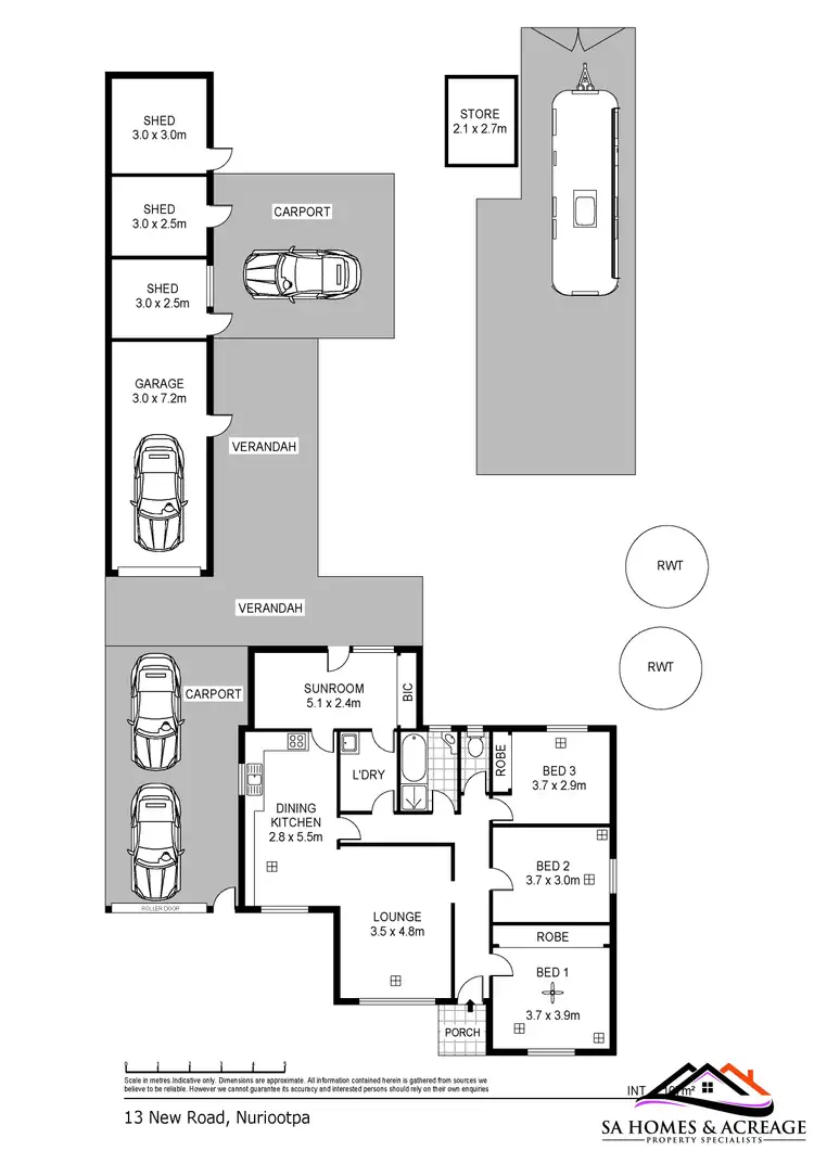 Floorplan of Homely house listing, 13 New Road, Nuriootpa SA 5355