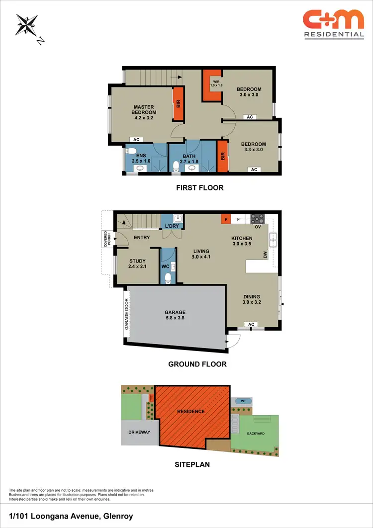 Floorplan of Homely townhouse listing, 1/101 Loongana Avenue, Glenroy VIC 3046