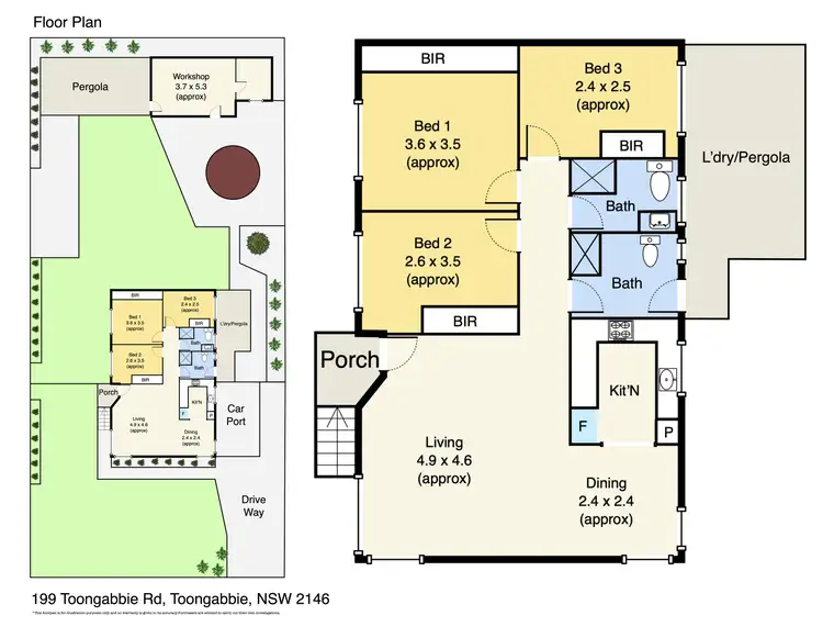 Floorplan of Homely house listing, 199 Toongabbie rd, Toongabbie NSW 2146