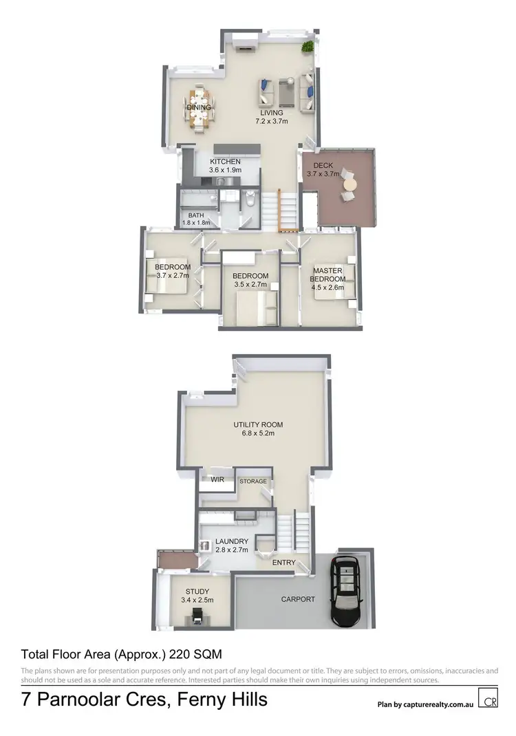 Floorplan of Homely house listing, 7 Parnoolar Crescent, Ferny Hills QLD 4055