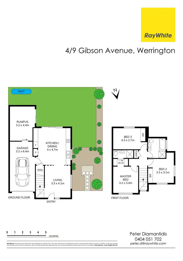 Floorplan of Homely townhouse listing, 4/9 Gibson Avenue, Werrington NSW 2747