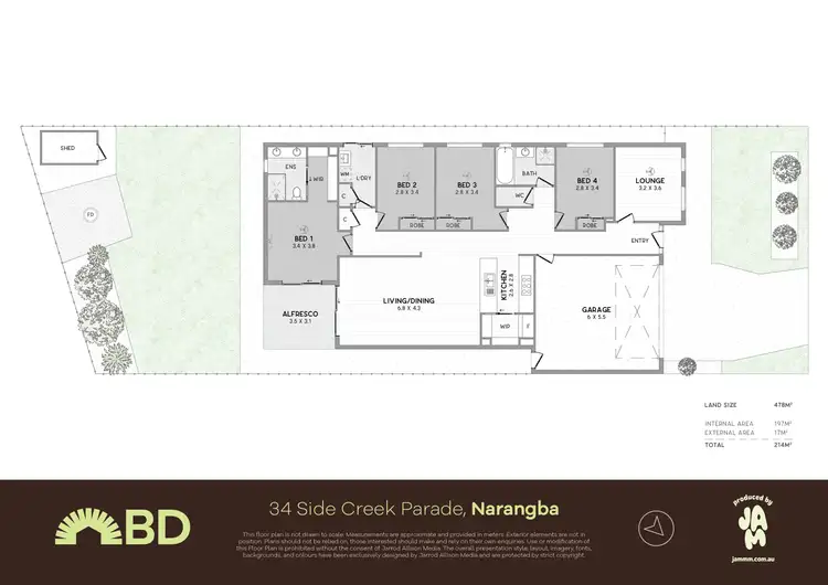 Floorplan of Homely house listing, 34 Side Creek Parade, Narangba QLD 4504