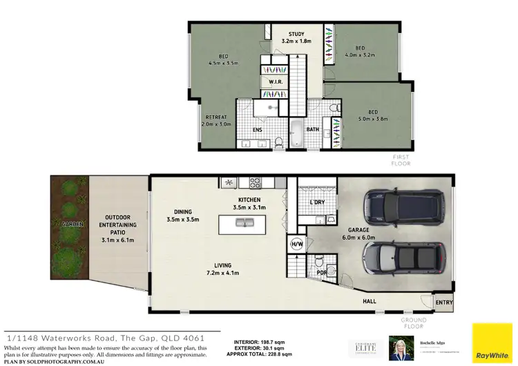 Floorplan of Homely townhouse listing, 1/1148 Waterworks Road, The Gap QLD 4061