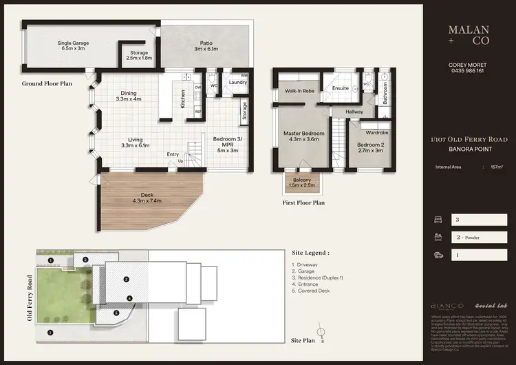 Floorplan of Homely semi-detached listing, 1/107 Old Ferry Road, Banora Point NSW 2486