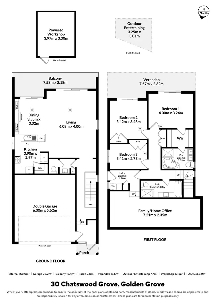Floorplan of Homely house listing, 30 Chatswood Grove, Golden Grove SA 5125