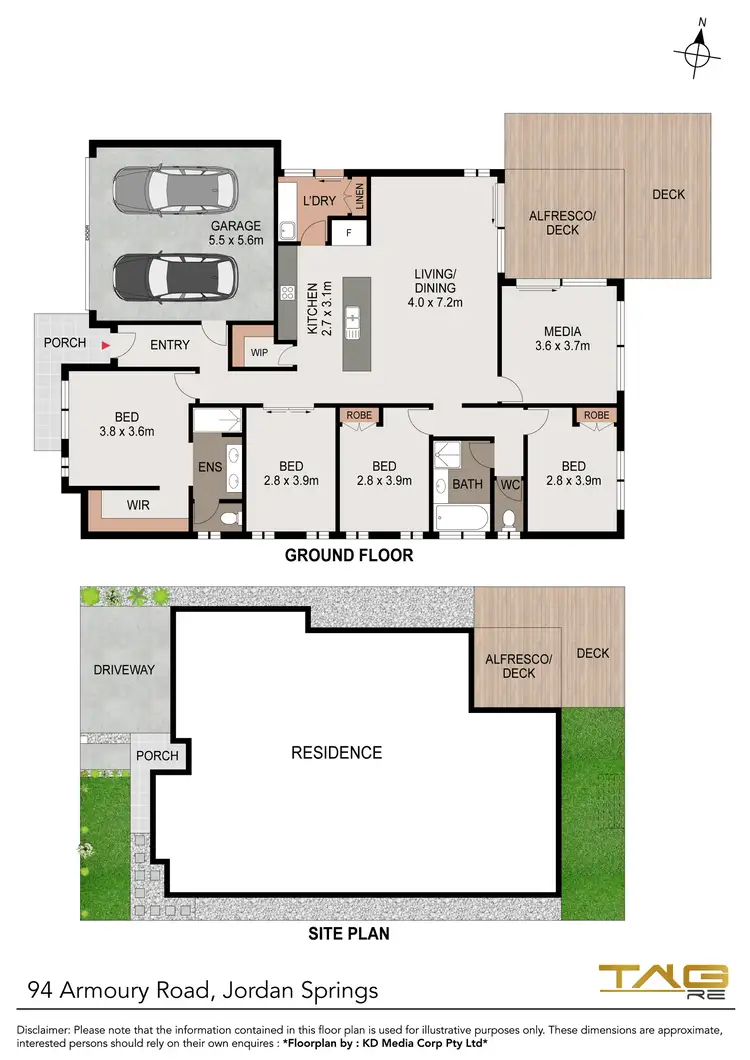 Floorplan of Homely house listing, 94 Armoury Road, Jordan Springs NSW 2747