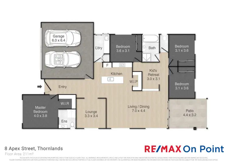 Floorplan of Homely house listing, 8 Apex Street, Thornlands QLD 4164