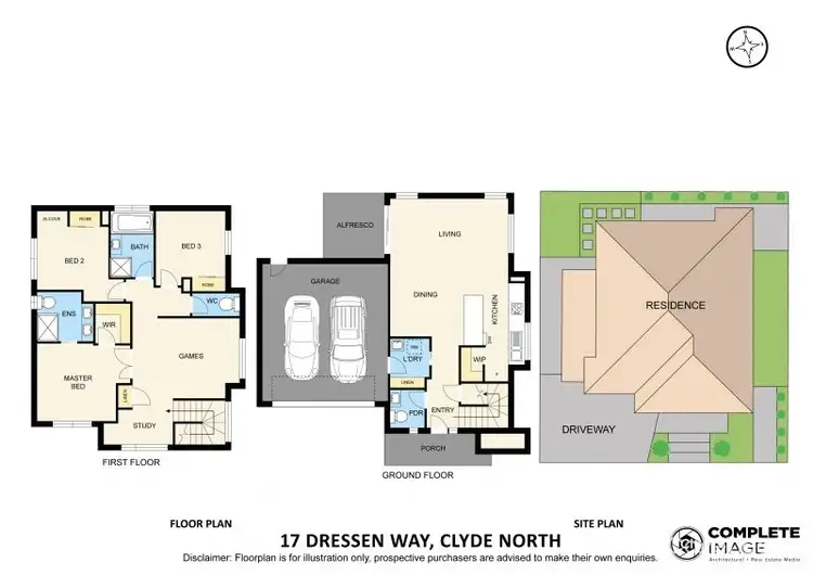 Floorplan of Homely house listing, 17 Dressen Way, Clyde North VIC 3978