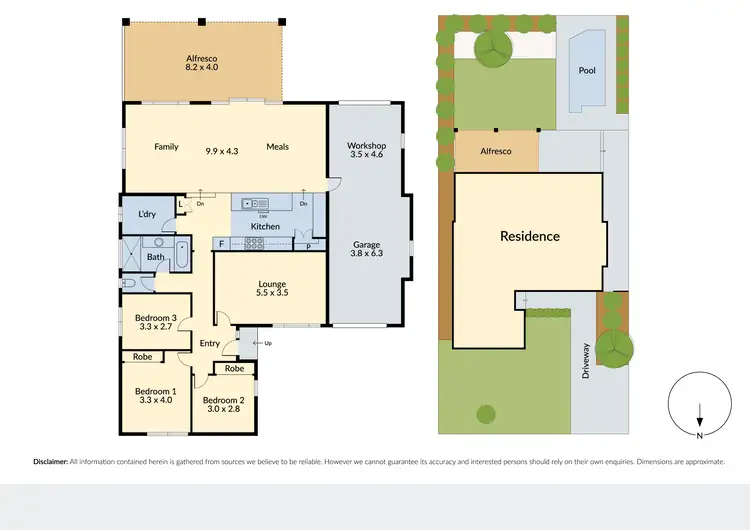 Floorplan of Homely house listing, 7 Falstaff Crescent, Spearwood WA 6163