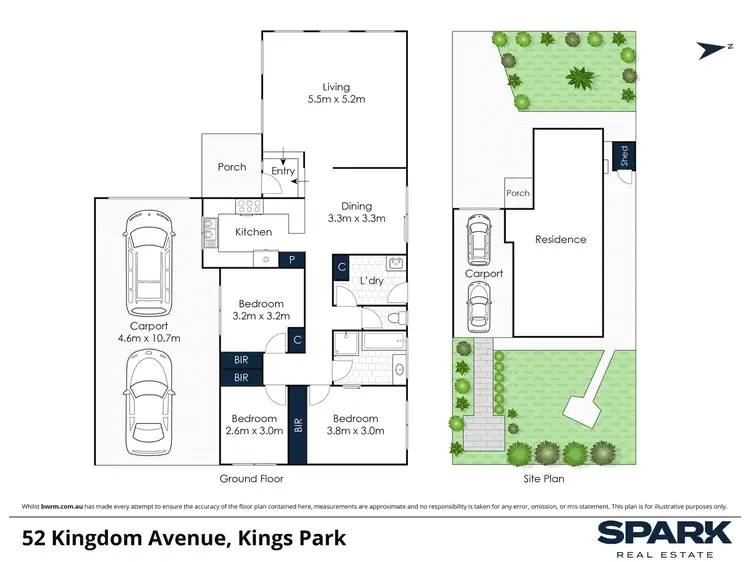 Floorplan of Homely house listing, 52 Kingdom Avenue, Kings Park VIC 3021