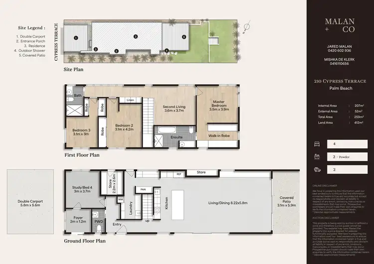Floorplan of Homely house listing, 210 Cypress Terrace, Palm Beach QLD 4221