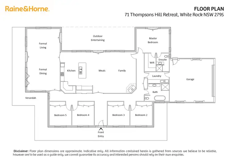 Floorplan of Homely house listing, 71 Thompsons Hill Retreat, White Rock NSW 2795