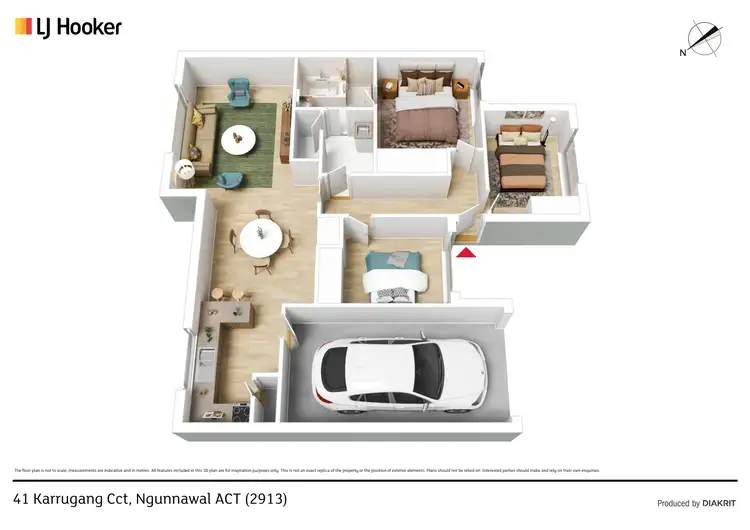 Floorplan of Homely house listing, 41 Karrugang Circuit, Ngunnawal ACT 2913
