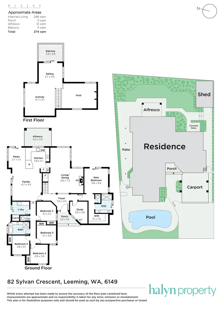 Floorplan of Homely house listing, 82 Sylvan Crescent, Leeming WA 6149