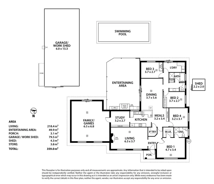 Floorplan of Homely house listing, 6 Carawa Avenue, Balhannah SA 5242