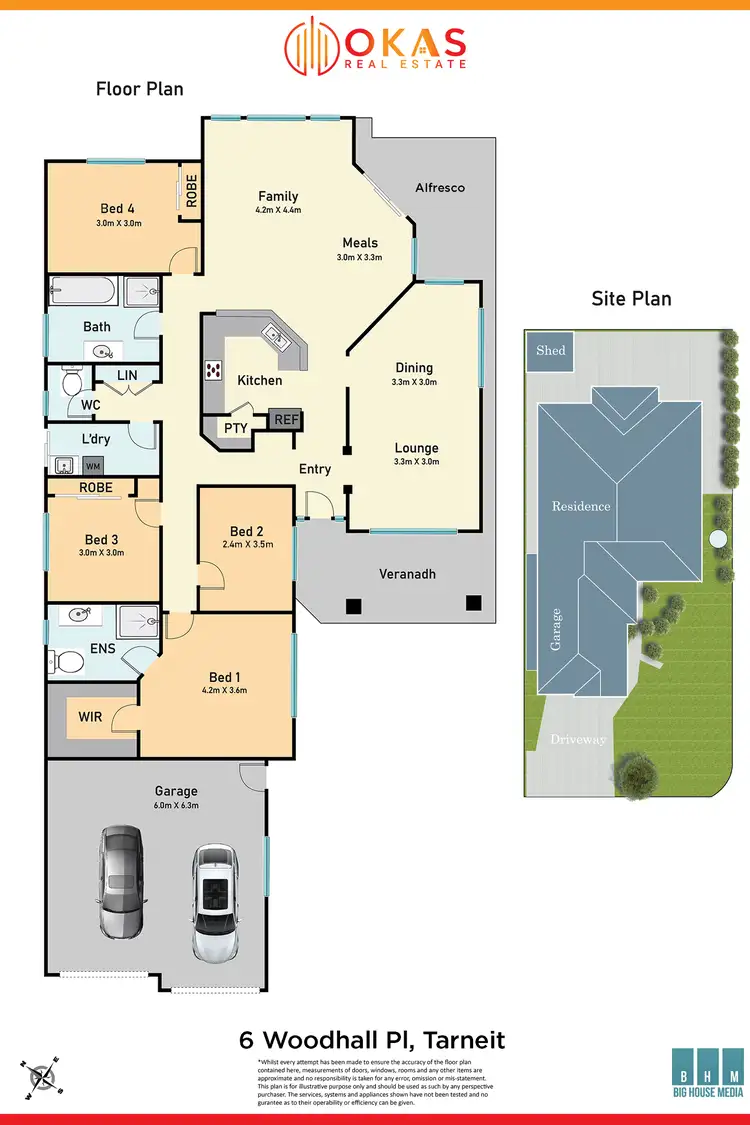 Floorplan of Homely house listing, 6 Woodhall Place, Tarneit VIC 3029