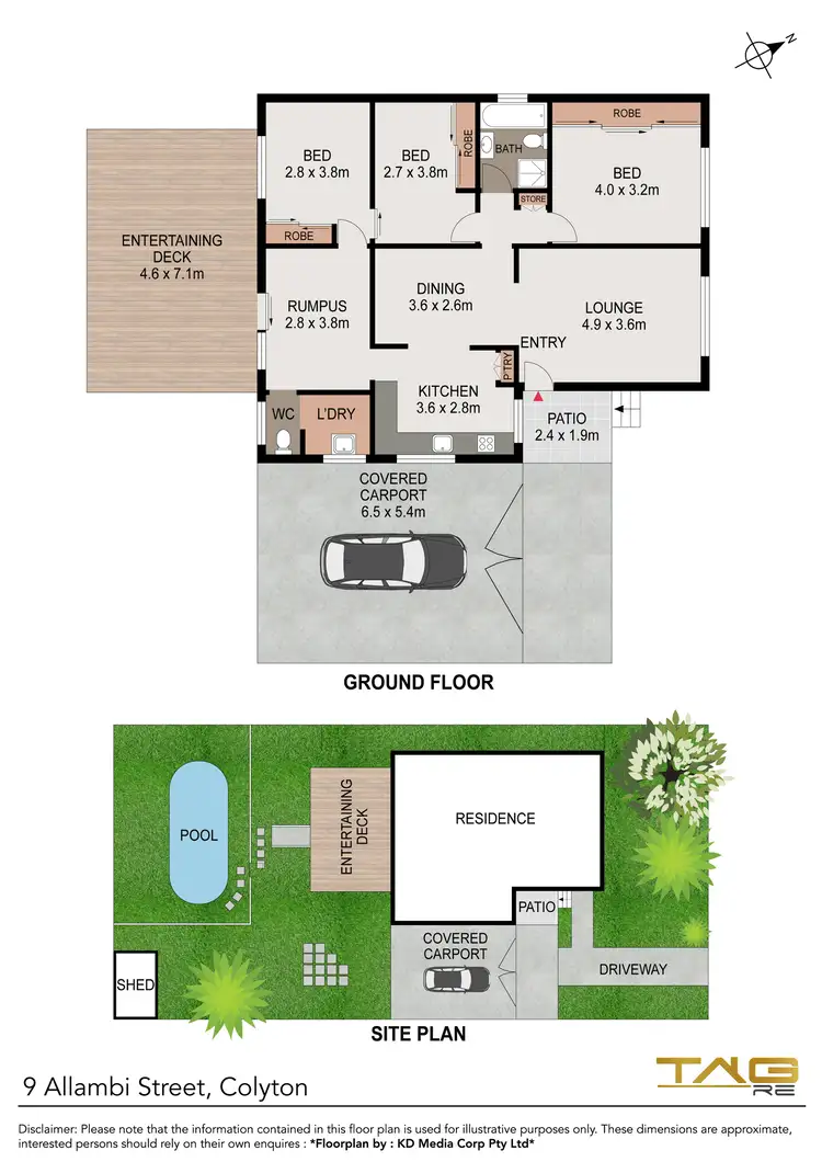 Floorplan of Homely house listing, 9 Allambi Street, Colyton NSW 2760