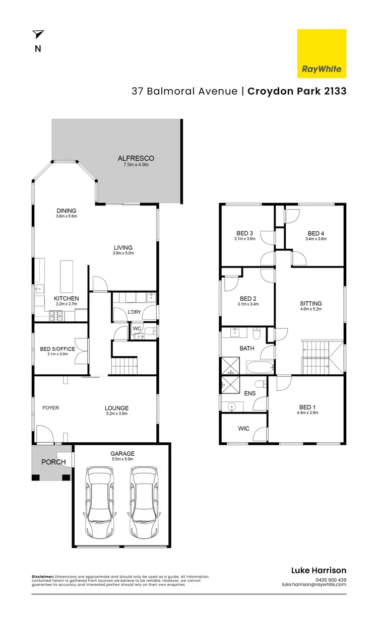 Floorplan of Homely house listing, 37 Balmoral Avenue, Croydon Park NSW 2133