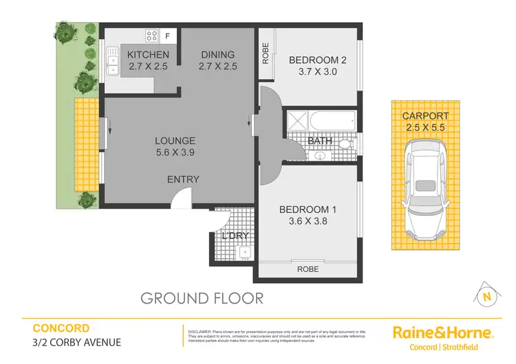 Floorplan of Homely apartment listing, 3/2 Corby Avenue, Concord NSW 2137
