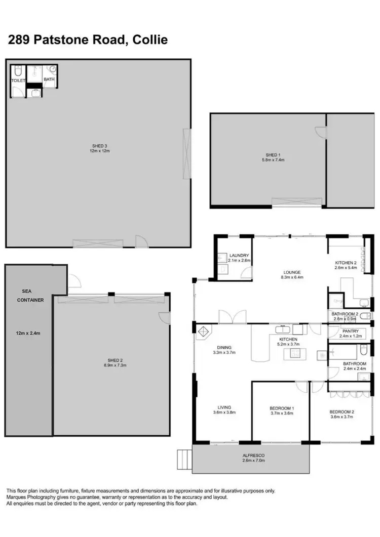 Floorplan of Homely rural property listing, 289 Patstone Road, Collie WA 6225