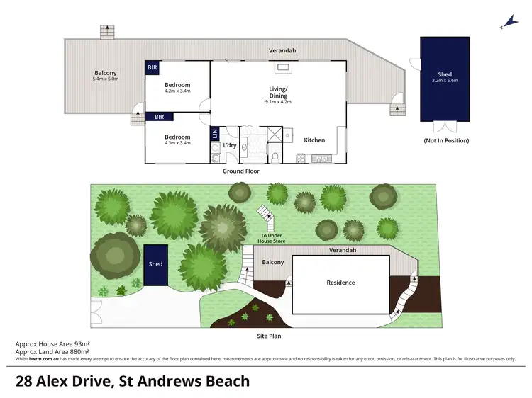 Floorplan of Homely house listing, 28 Alex Drive, St Andrews Beach VIC 3941