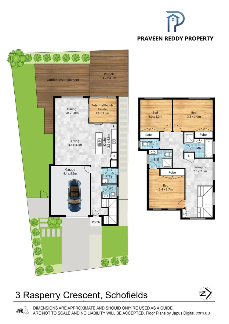 Floorplan of Homely house listing, 3 Raspberry Crescent, Schofields NSW 2762