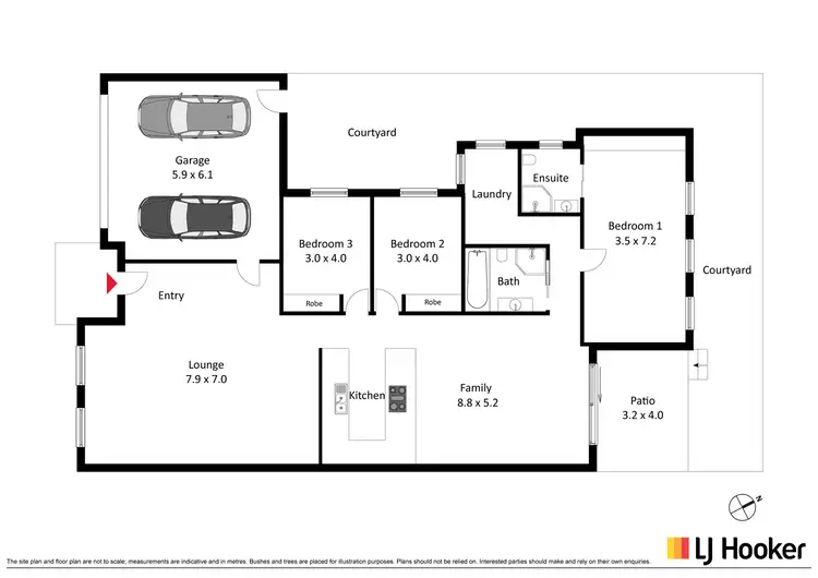 Floorplan of Homely townhouse listing, 3/113 Mortimer Lewis Drive, Greenway ACT 2900
