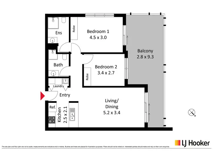 Floorplan of Homely apartment listing, 36/41 Philip Hodgins Street, Wright ACT 2611