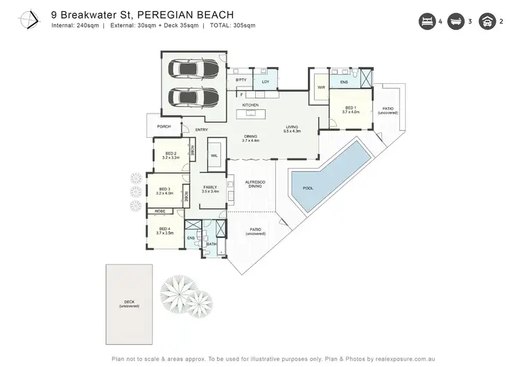 Floorplan of Homely house listing, 9 Breakwater Street, Peregian Beach QLD 4573