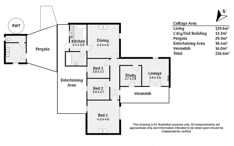 Floorplan of Homely house listing, 1a Hooper Road, Strathalbyn SA 5255