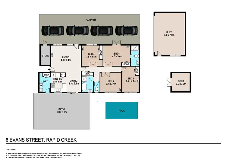 Floorplan of Homely house listing, 6 Evans Street, Rapid Creek NT 810