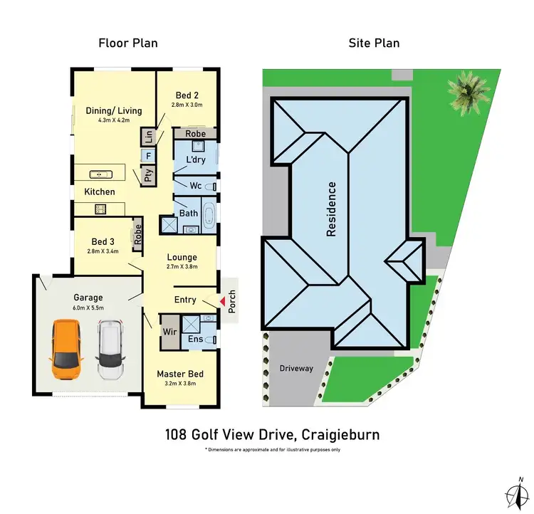 Floorplan of Homely house listing, 108 Golf View Drive, Craigieburn VIC 3064