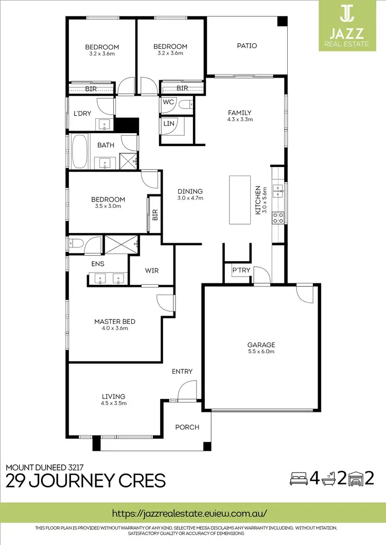 Floorplan of Homely house listing, 29 Journey Crescent, Mount Duneed VIC 3217