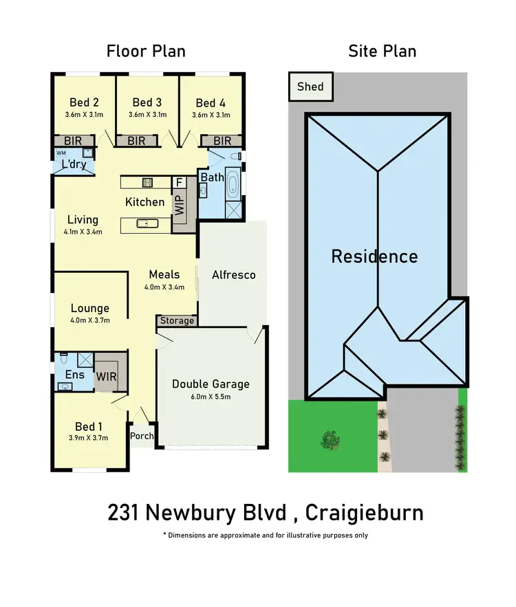 Floorplan of Homely house listing, 231 Newbury Boulevard, Craigieburn VIC 3064