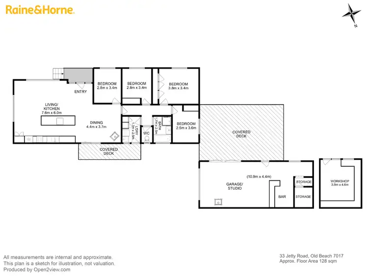 Floorplan of Homely house listing, 33 Jetty Road, Old Beach TAS 7017