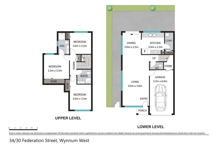 Floorplan of Homely townhouse listing, 34/30 Federation Street, Wynnum West QLD 4178