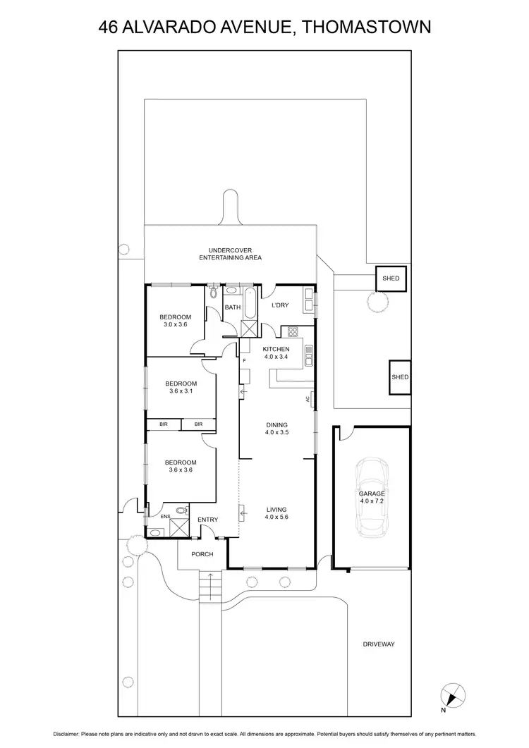 Floorplan of Homely house listing, 46 Alvarado Avenue, Thomastown VIC 3074