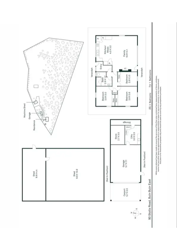 Floorplan of Homely rural property listing, 90 Stolls Road, Buln Buln VIC 3821